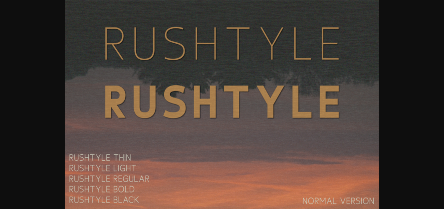Rushtyle Font Poster 3