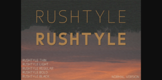 Rushtyle Font Poster 1