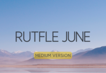 Rutfle June Medium Font Rutfle June Medium Font