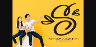 S Monogram Font Poster 1