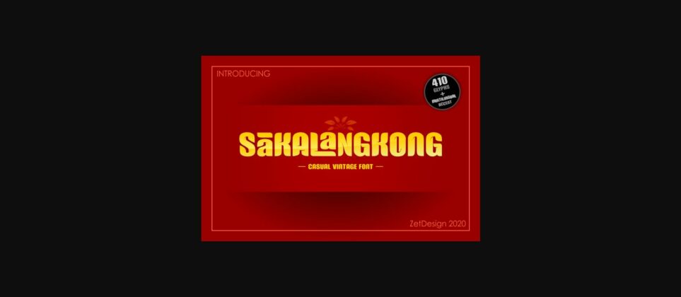Sakalangkong Font Poster 3