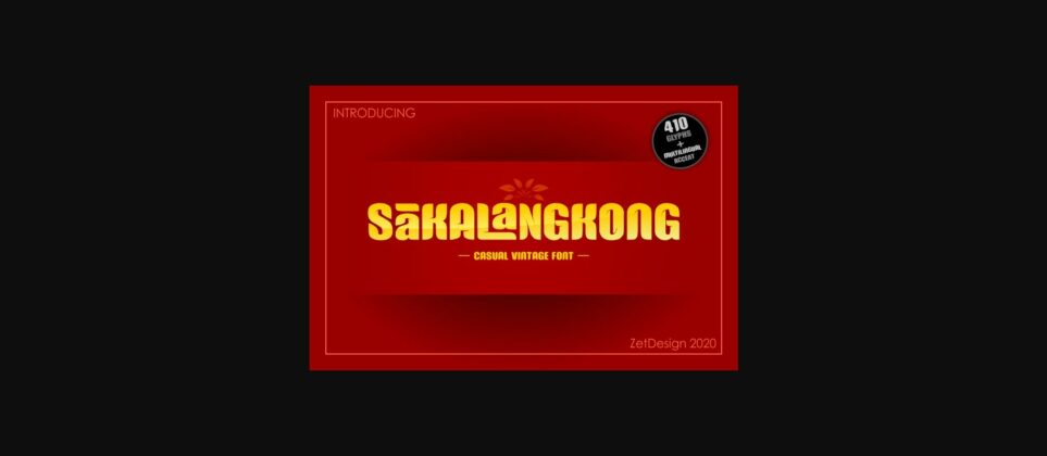 Sakalangkong Font Poster 1