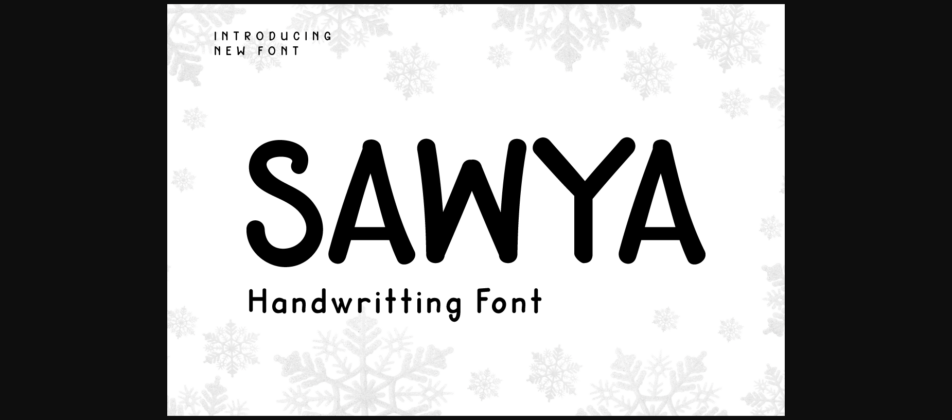 Sawya Font Poster 3