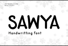 Sawya Font Poster 1