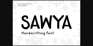 Sawya Font Poster 1