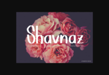 Shavnaz Font Poster 1