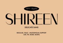 Shireen Font Poster 1