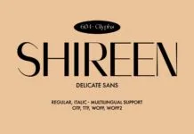 Shireen Font Poster 1