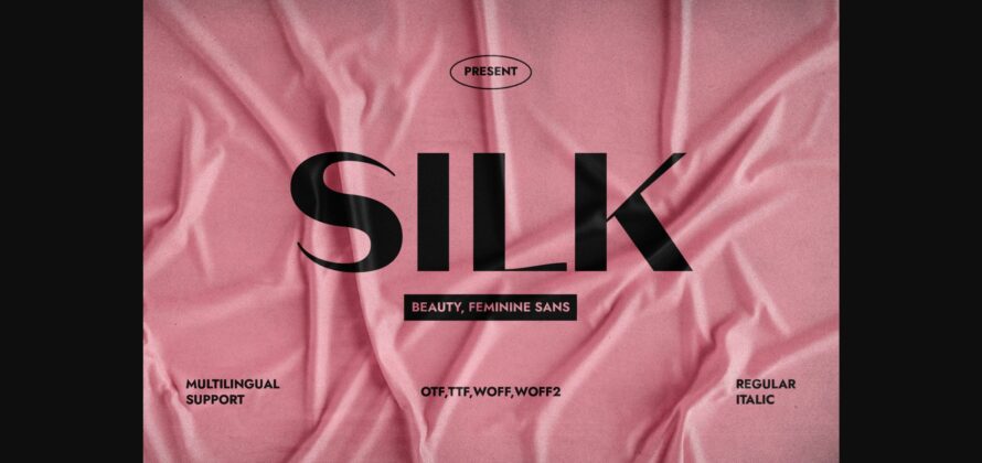 Silk Font Poster 3