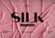 Silk Font Silk Font Poster 1