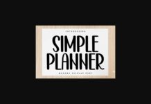 Simple Planner Font Poster 1