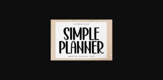 Simple Planner Font Poster 1