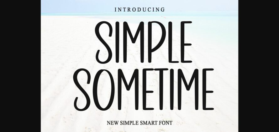 Simple Sometime Font Poster 3
