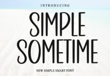 Simple Sometime Font Poster 1