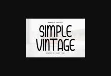 Simple Vintage Font Poster 1