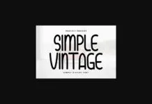 Simple Vintage Font Poster 1