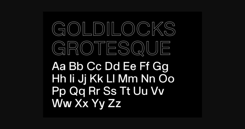 SK Goldilocks Font Poster 4