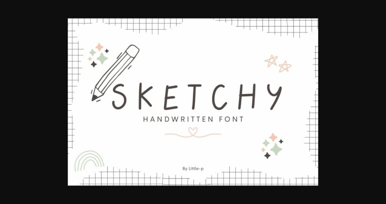 Sketchy Font Poster 3