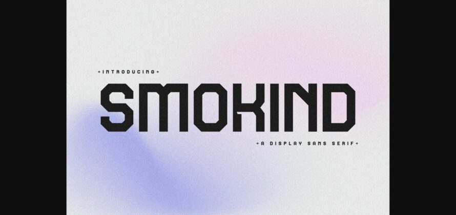 Smokind Font Poster 3