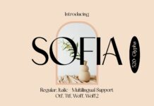 Sofia Font Poster 1