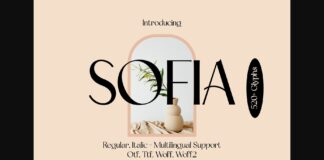 Sofia Font Poster 1