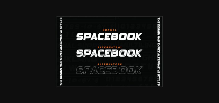 Spacebook Font Poster 5