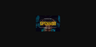 Speendo Font Poster 1