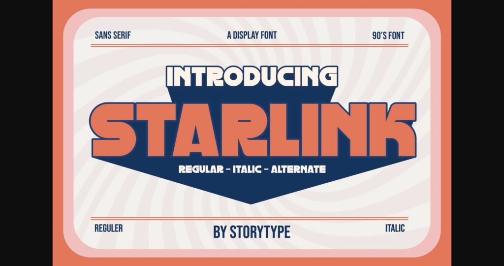 Starlink Font Poster 1