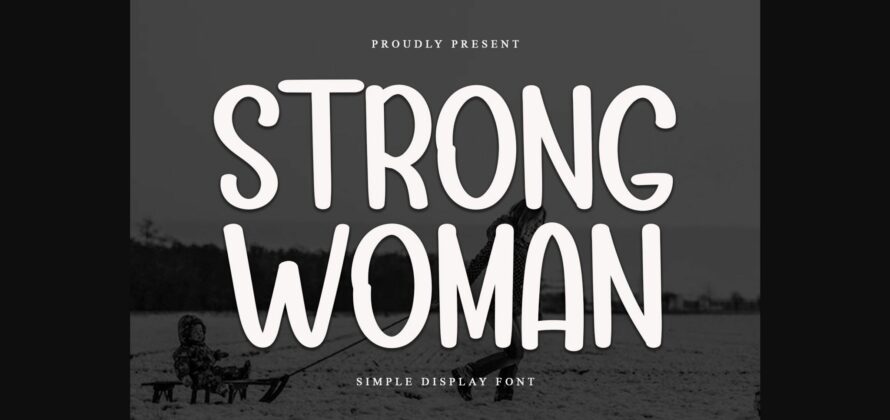 Strong Woman Font Poster 3