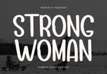 Strong Woman Font Poster 1