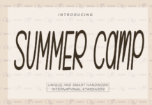 Summer Camp Font Poster 1