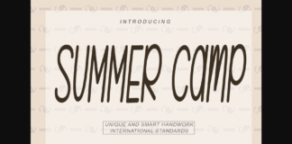 Summer Camp Font Poster 1