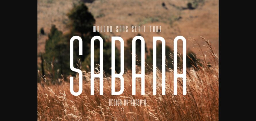 Sabana Font Poster 3