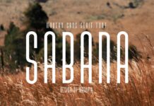 Sabana Font Poster 1