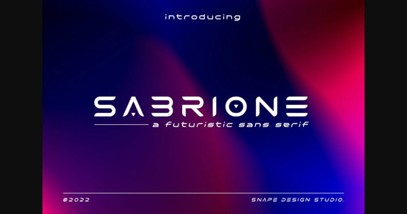 Sabrione Font Poster 3