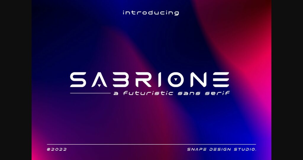 Sabrione Font Poster 1