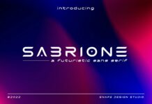 Sabrione Font Poster 1