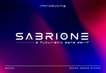 Sabrione Font Poster 1