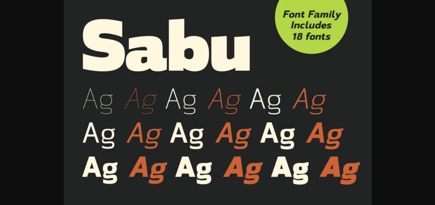 Sabu Font Poster 6
