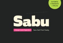 Sabu Font Poster 1
