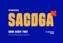 Sacoga Font Poster 1