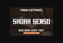 Sadar Senso Font Poster 1