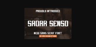 Sadar Senso Font Poster 1