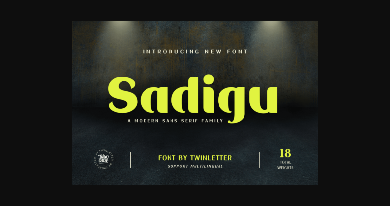 Sadigu Font Poster 1