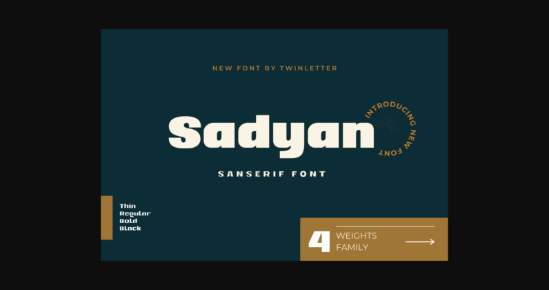 Sadyan Font Poster 3