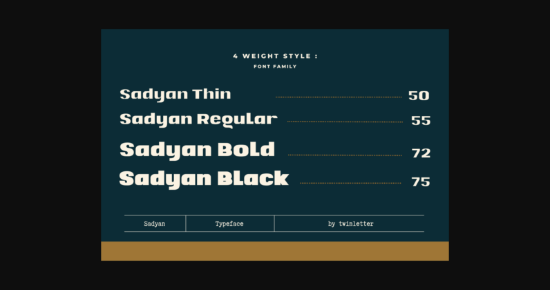 Sadyan Font Poster 2