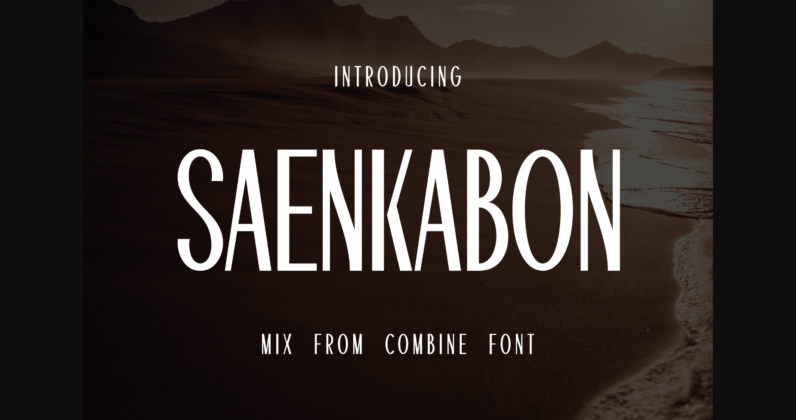 Saenkabon Font Poster 3