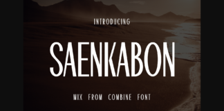 Saenkabon Font Poster 1