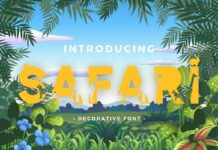 Safari Font Poster 1