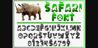 Safari Font Poster 1